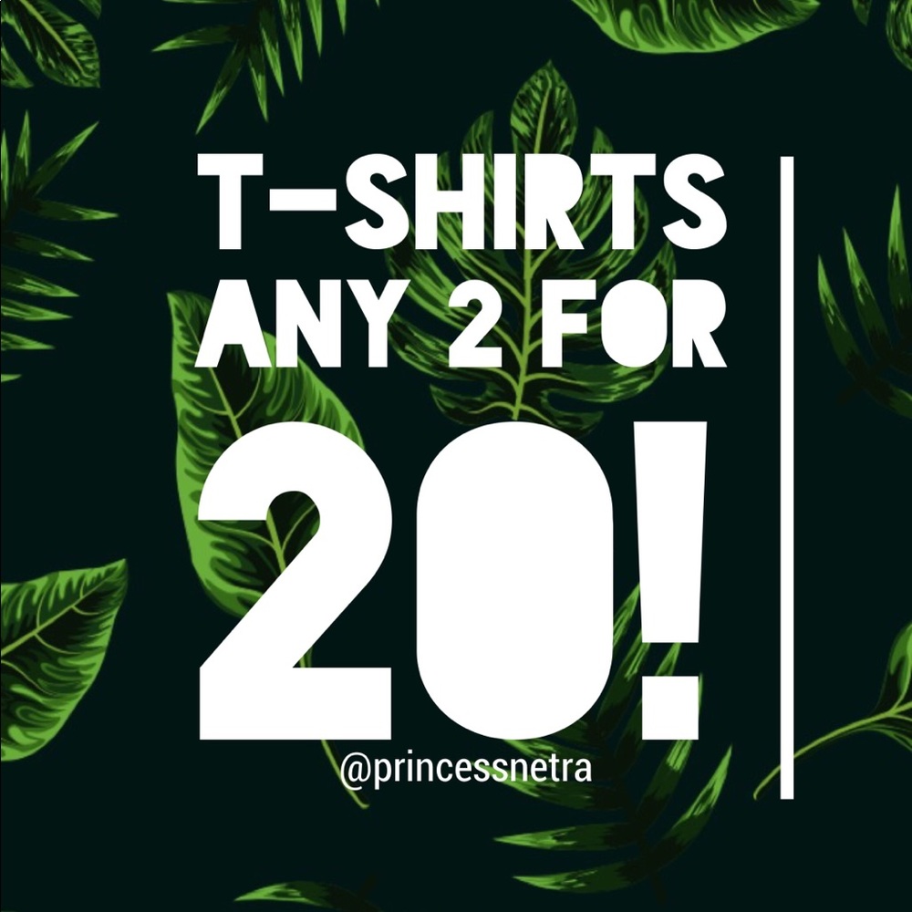 T-shirts 2 for 20